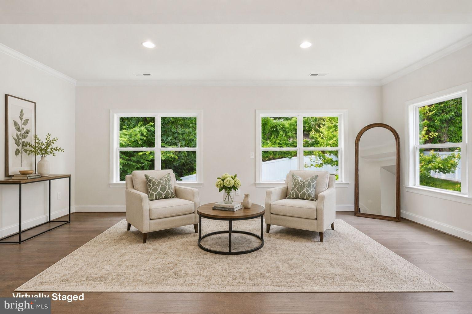 7821 Old Falls Road McLean, VA 22102 - Photo 27 of 62 a living room with furniture and a large window