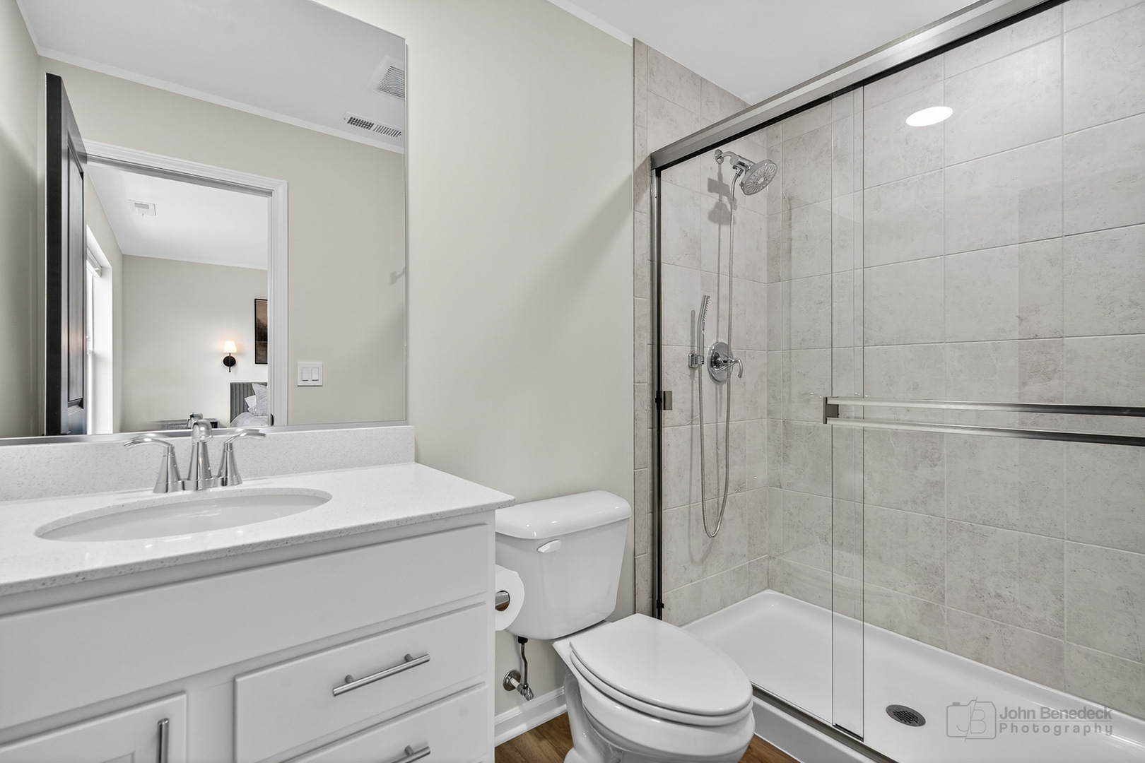 3209 Martini Street Mundelein, IL 60060 - Photo 12 of 24 a bathroom with a sink a mirror toilet and shower