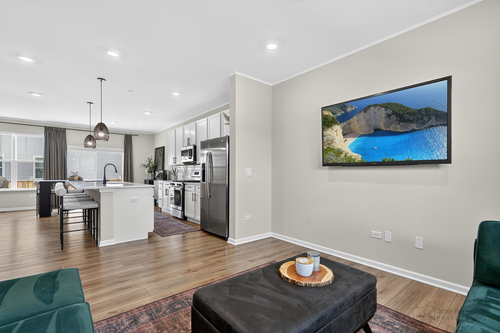 3209 Martini Street Mundelein, IL 60060 - Photo 2 of 24 a living room with stainless steel appliances furniture and kitchen view