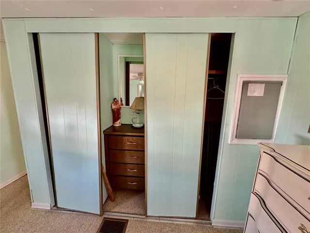 a view of closet area