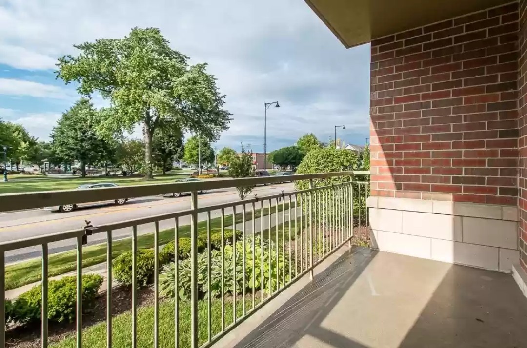 133 West Palatine Road, Unit 102 Palatine, IL 60067 - Photo 14 of 21 a view of a balcony and yard