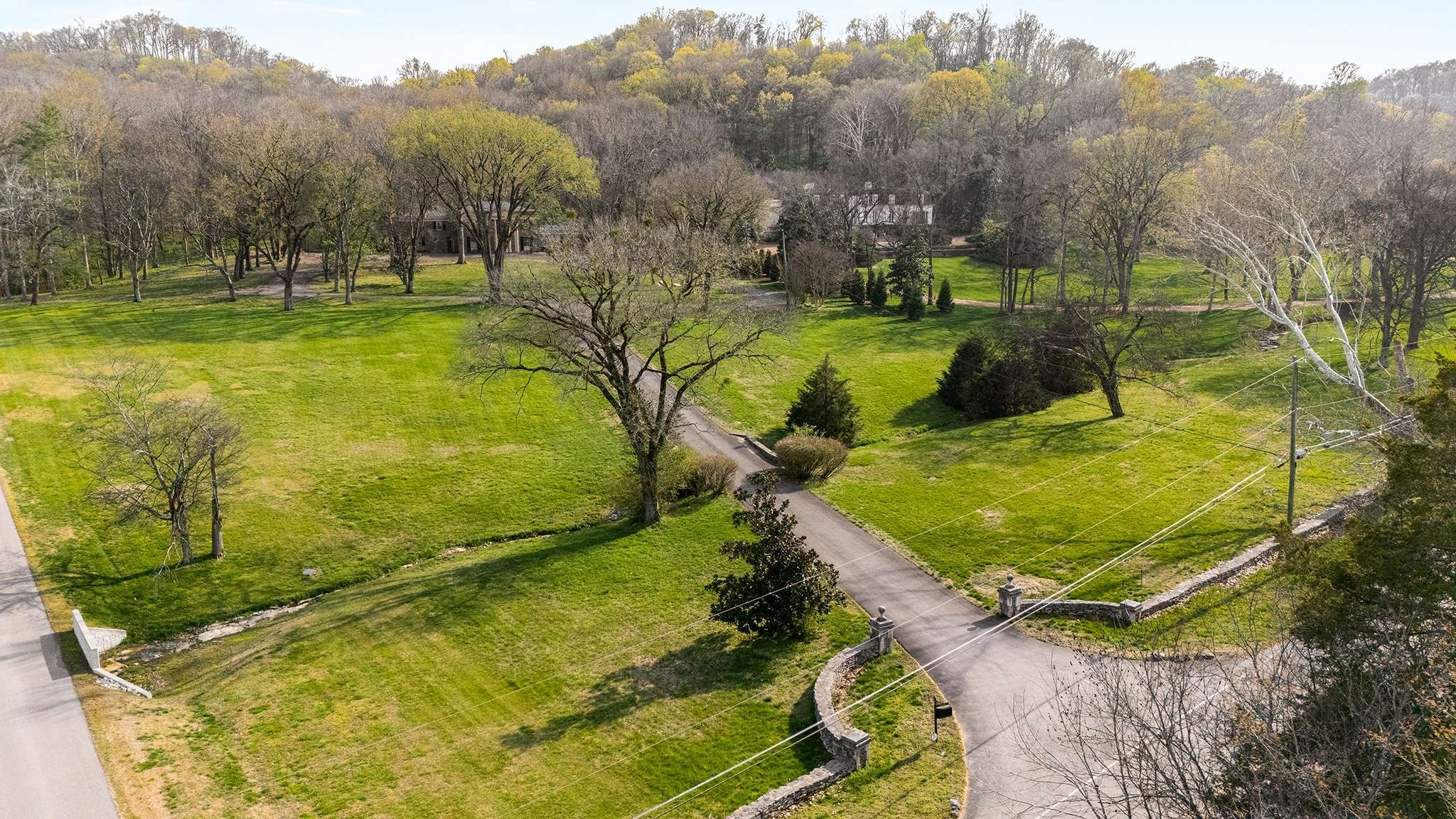 1416 Chickering Road Nashville, TN 37215 - Photo 5 of 12 a view of a swimming pool with a yard and large trees
