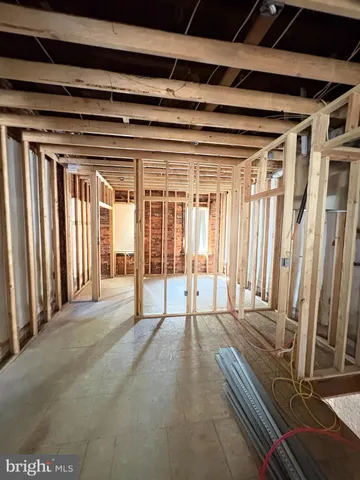 a view of a room with a balcony