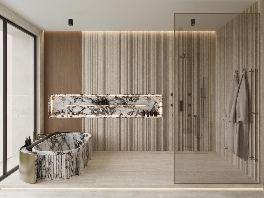 1505 Northeast 4th Avenue Boca Raton, FL 33432 - Photo 15 of 39 a bathroom with a bathtub and shower