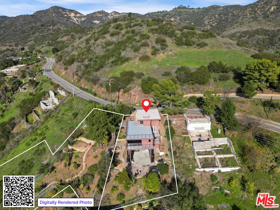 4063 Latigo Canyon Road Malibu, CA 90265 - Photo 2 of 33 an aerial view of residential houses with outdoor space