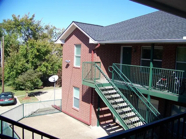 a front view of a house with balcony