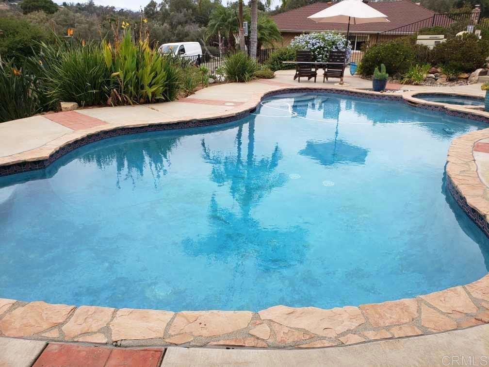 1106 Big Oak Ranch Road Fallbrook, CA 92028 - Photo 34 of 53 a view of a swimming pool with a patio