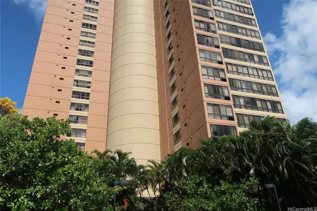 a view of a city with tall buildings