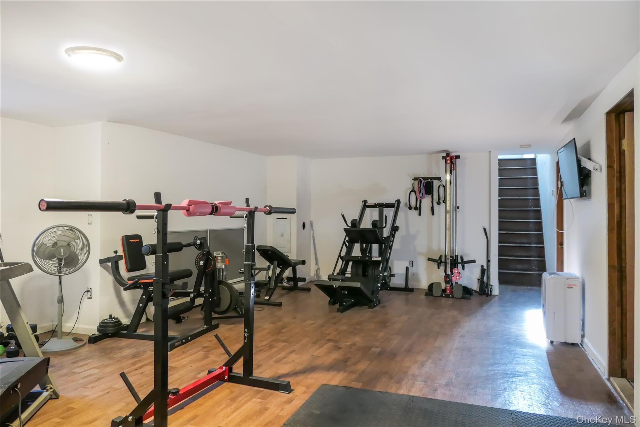 84 Bieselin Road Bellport, NY 11713 - Photo 16 of 20 a view of a room with gym equipment