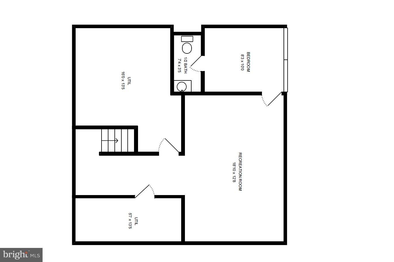 1743 Wainwright Drive Reston, VA 20190 - Photo 29 of 29 Floor Plan - Lower Level