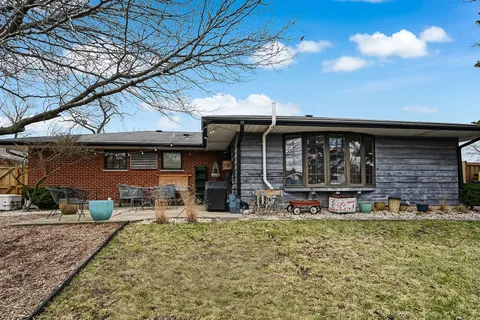 a view of a house with patio