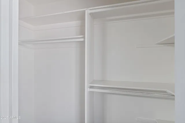 a close up view of racks on the wall