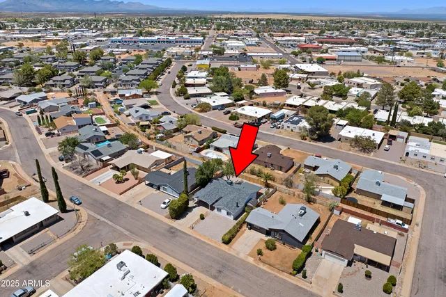 an aerial view of a city