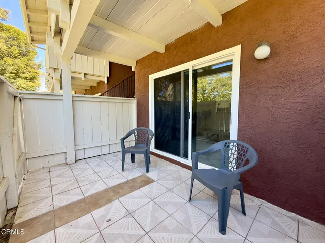 a view of an outdoor space with seating area