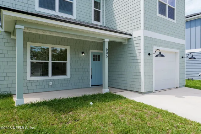a view of front door of house