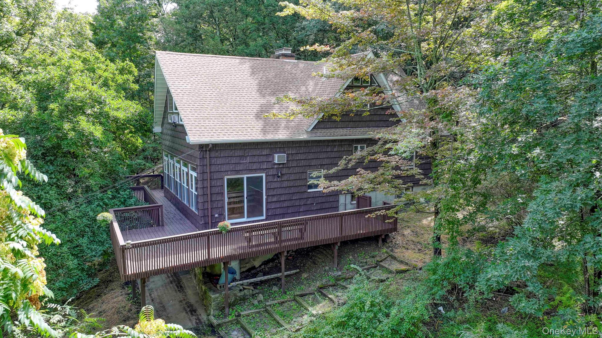 53 West Corbett Road Montgomery, NY 12549 - Photo 2 of 41 Aerial view of right side of property with wrap around deck