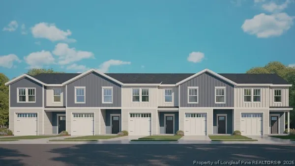 a front view of a house with a space