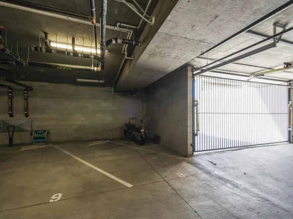 a view of a garage