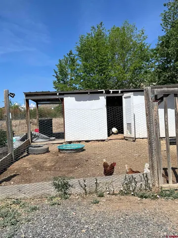 a view of backyard of the house