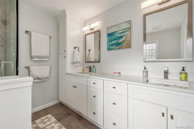 a view of balcony and wooden floor