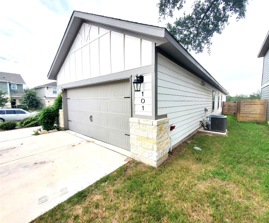 101 Prosecco Path Leander, TX 78641 - Photo 4 of 21 a view of a backyard with a garden