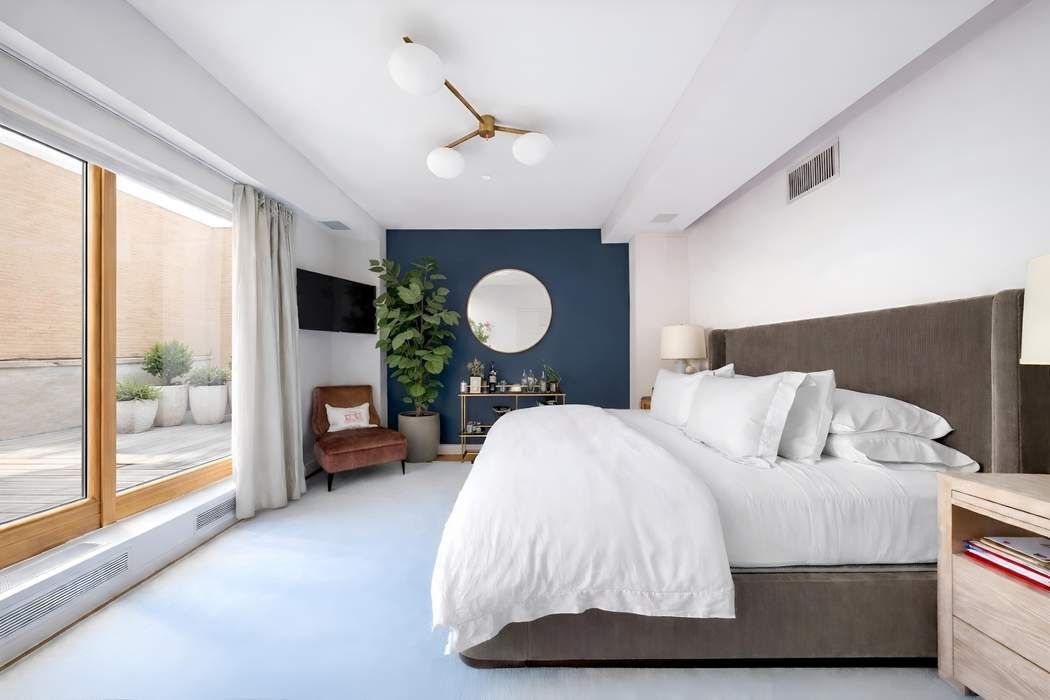 145 6th Avenue, Unit 5D Manhattan, NY 10013 - Photo 5 of 9 a bed room with a bed and a large window