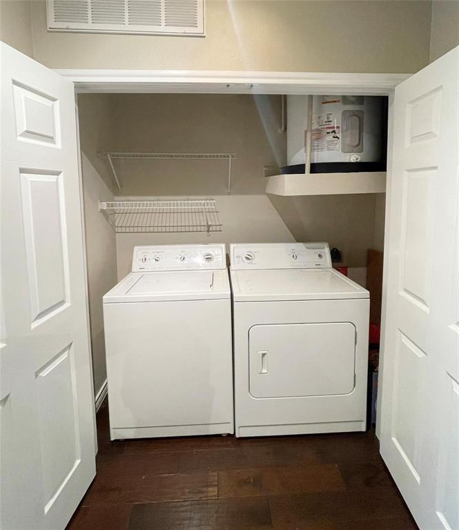 3102 Kings Road, Unit 2208 Dallas, TX 75219 - Photo 13 of 19 a utility room with dryer and washer