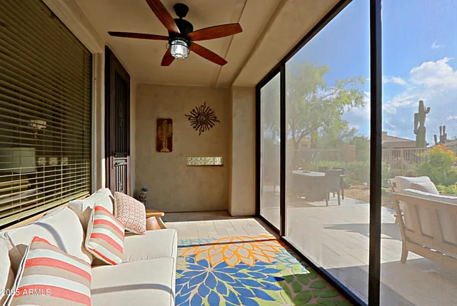 a view of a lake with boats and trees in the background