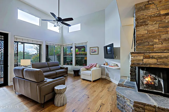 a picture of a bathroom with a shower and a mirror
