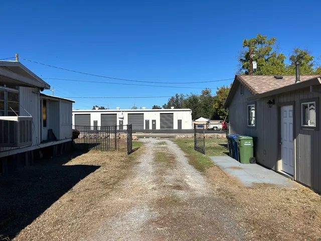 a view of a house with a patio