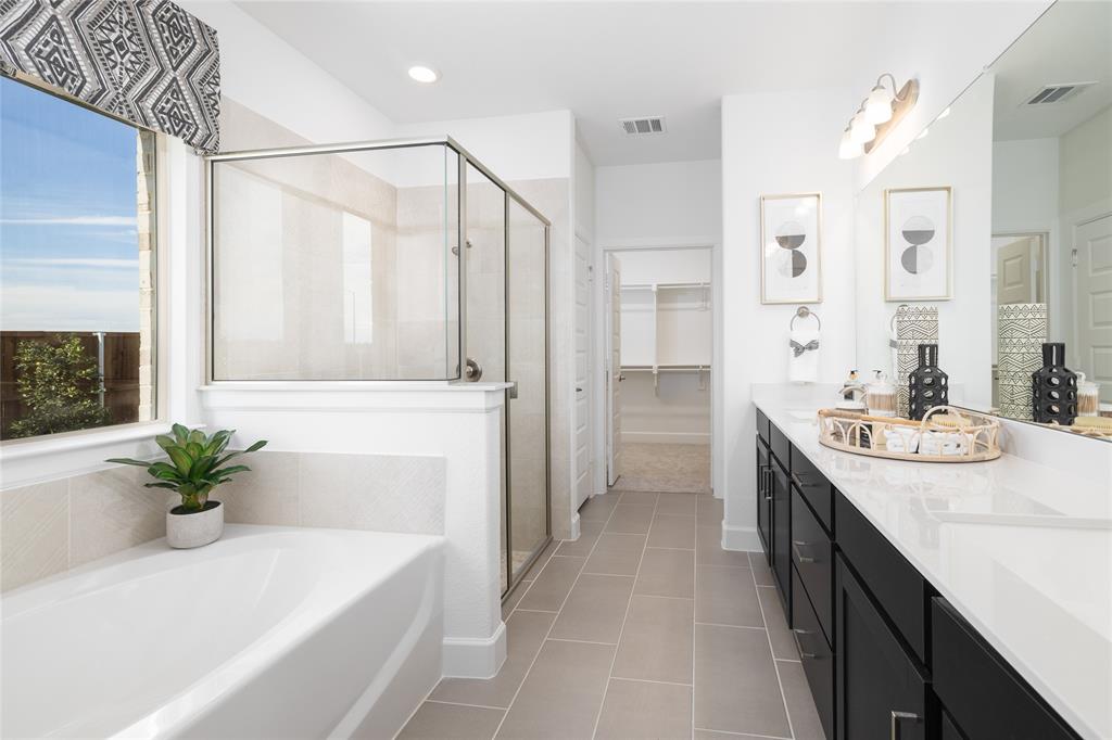 1428 Lady Bird Road Justin, TX 76247 - Photo 9 of 13 Beazer Homes Wildflower Ranch Brazos Floorplan. This is not a photo of the actual home, but is a photo of the Brazos floorplan.