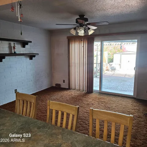 a view of an front door