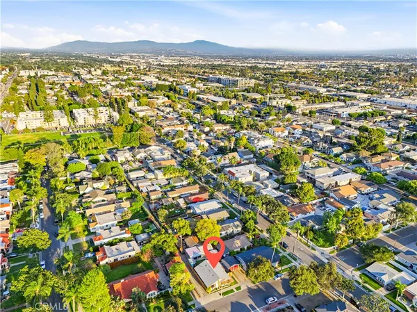 a view of city and mountain