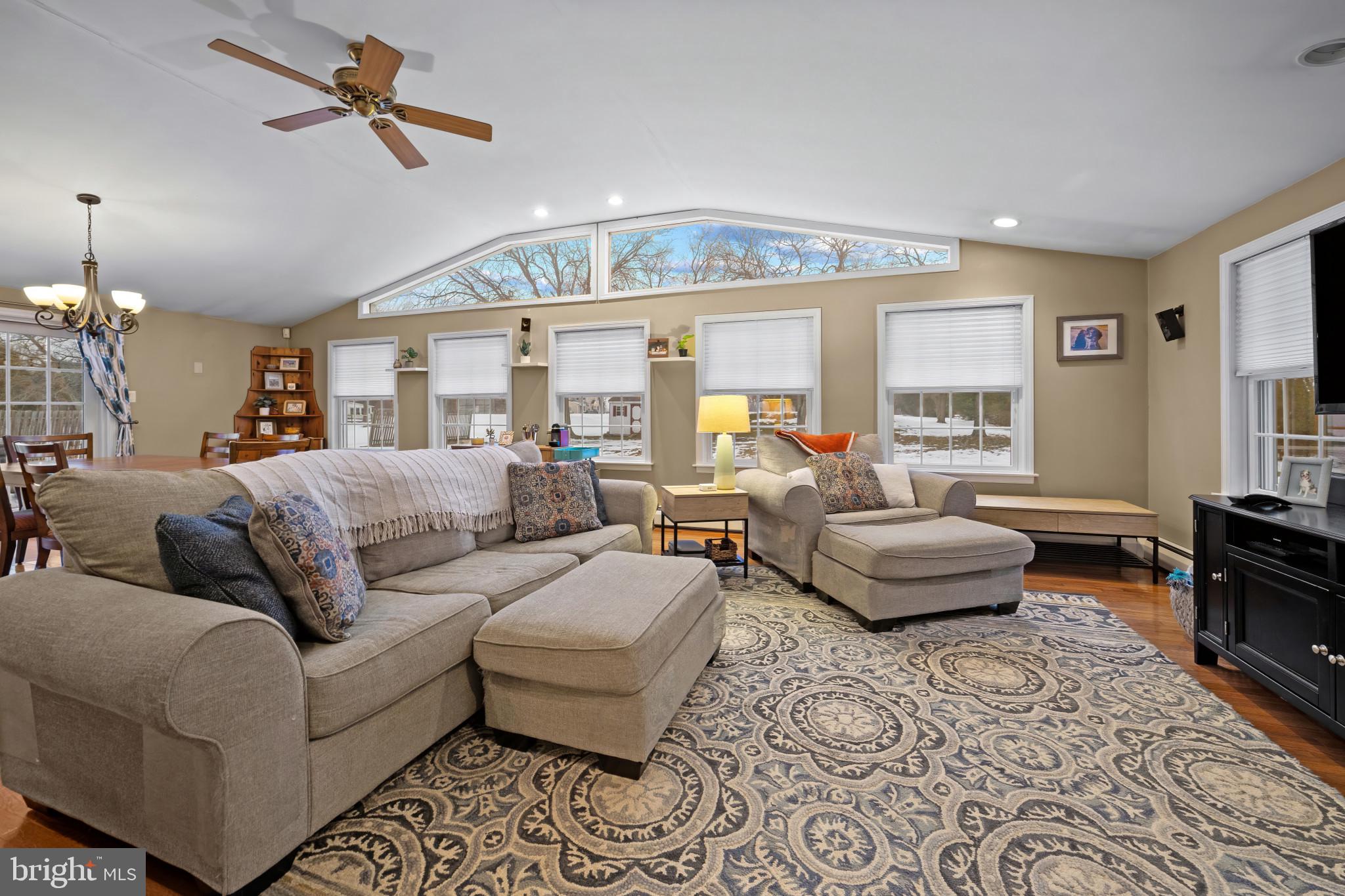 1501 Keystone Drive Hatfield, PA 19440 - Photo 18 of 45 Living area with dark wood finished floors, a chan