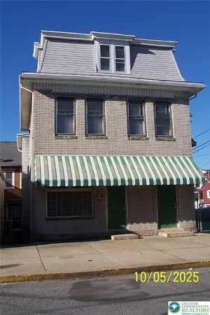 a front view of a house