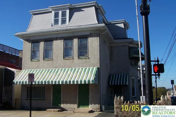 a front view of a house