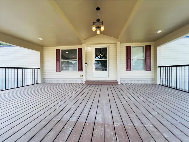 a view of a house with wooden floor