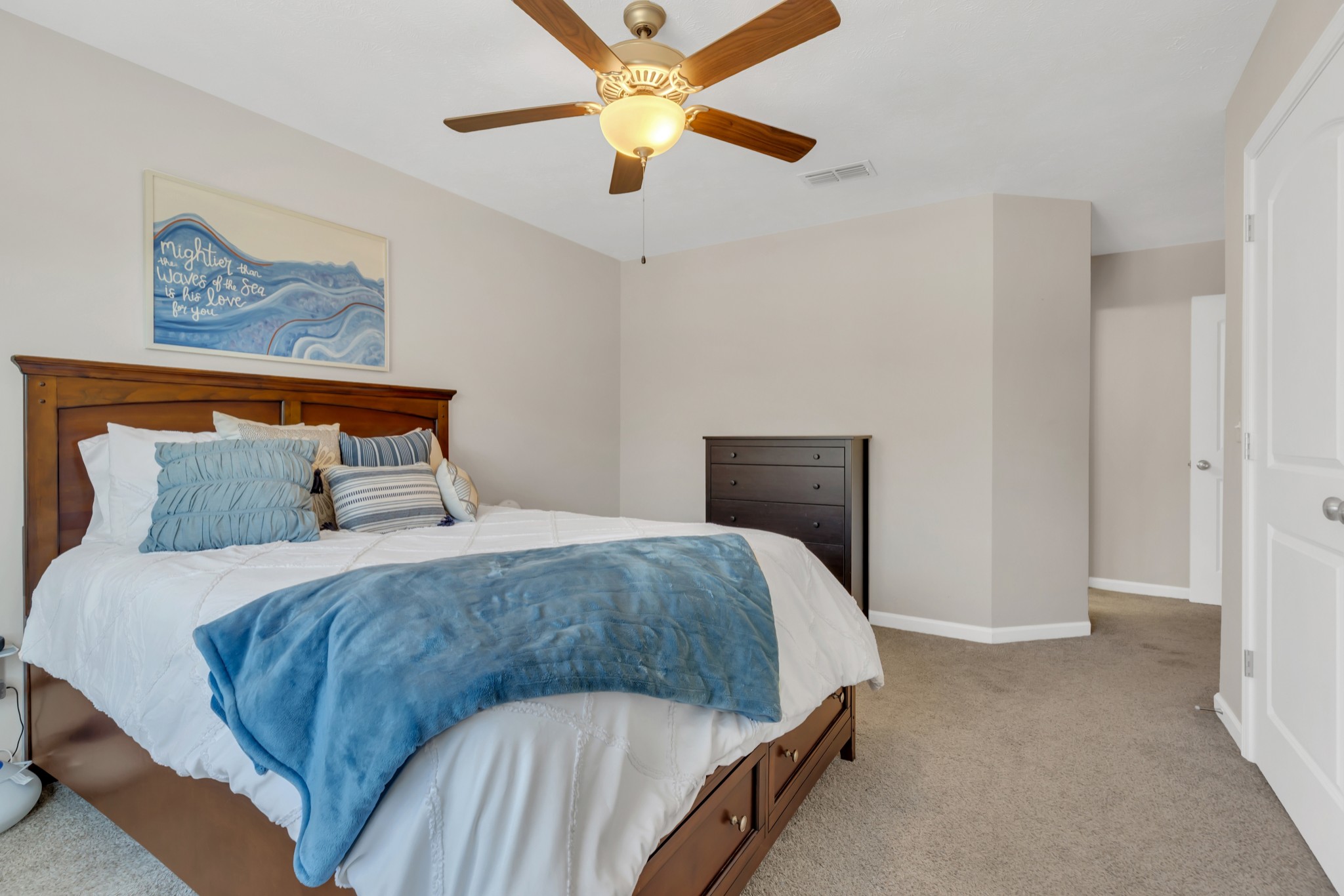 3507 Learning Lane Murfreesboro, TN 37128 - Photo 27 of 30 a bedroom with a bed and a ceiling fan