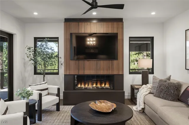 a kitchen with a refrigerator and a sink