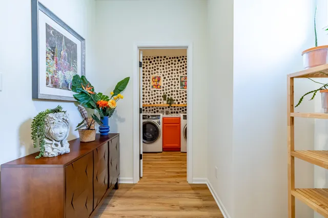 a bathroom with a sink a vanity and a mirror