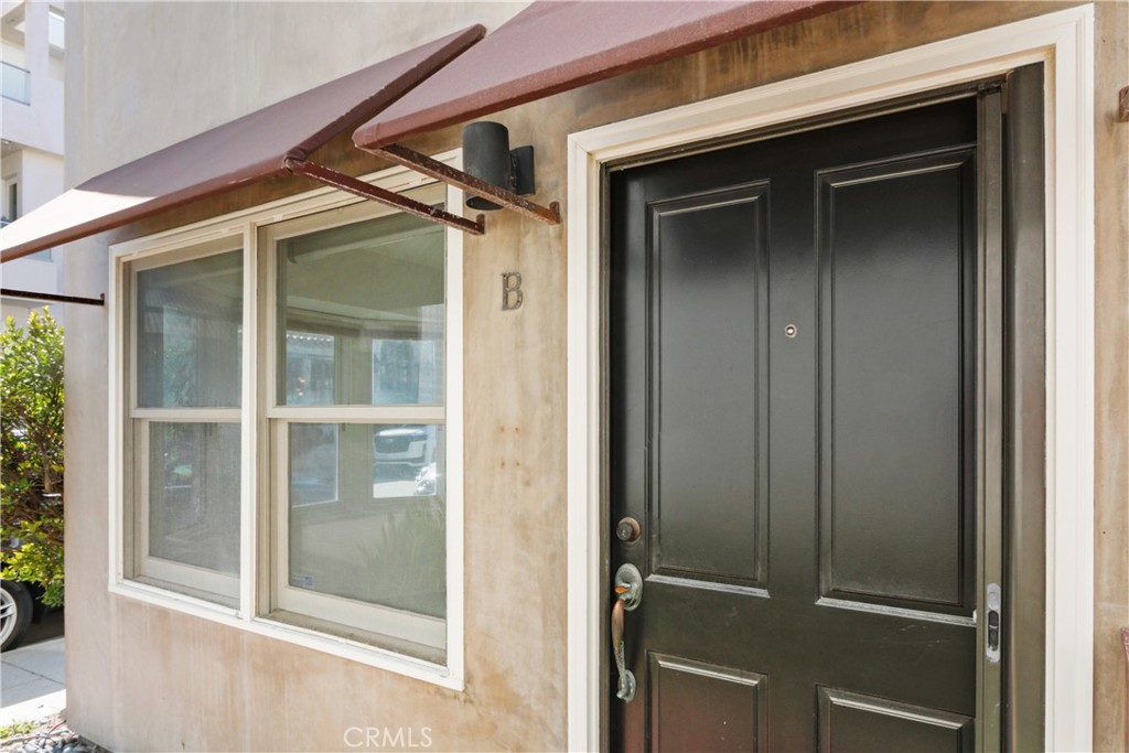 a view of front door