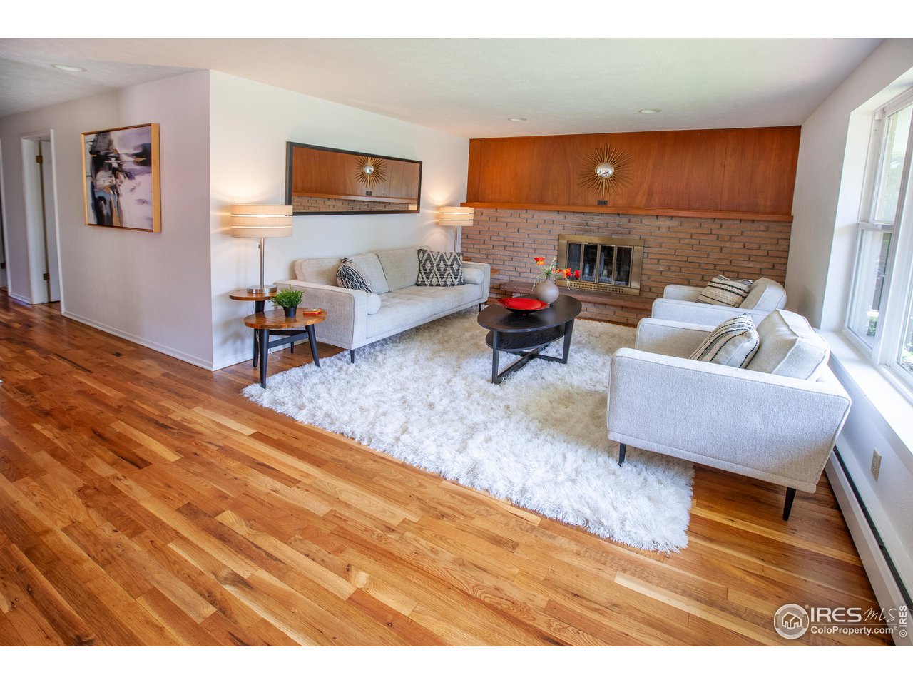 2465 Glenwood Drive Boulder, CO 80304 - Photo 4 of 24 Living Room w/ Fireplace wall