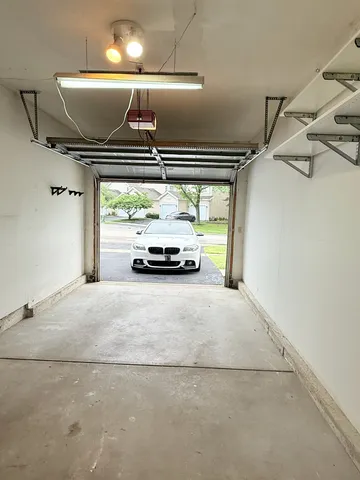 a car parked in parking garage