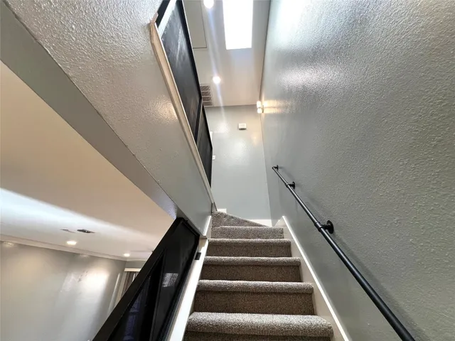 a view of small space with wooden floor