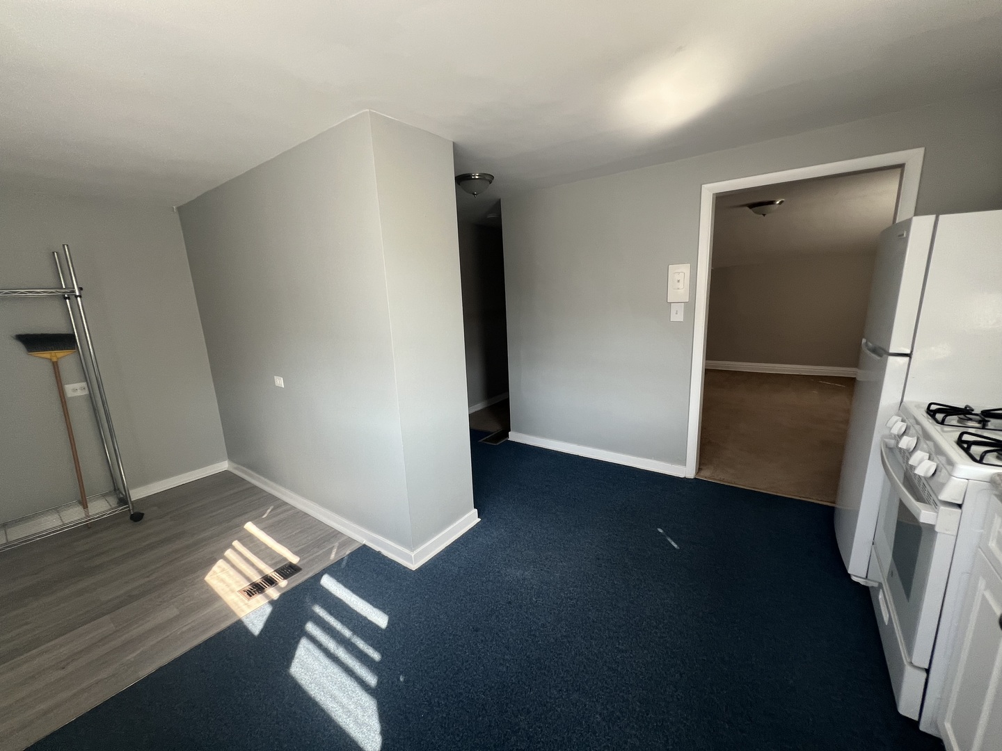 1353 Harding Avenue, Unit 3 Des Plaines, IL 60016 - Photo 6 of 14 a view of an empty room with wooden floor and a cabinet