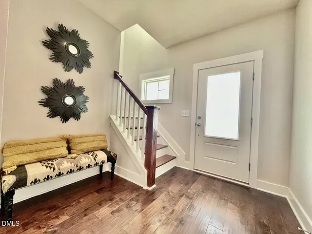 a view of front door of house