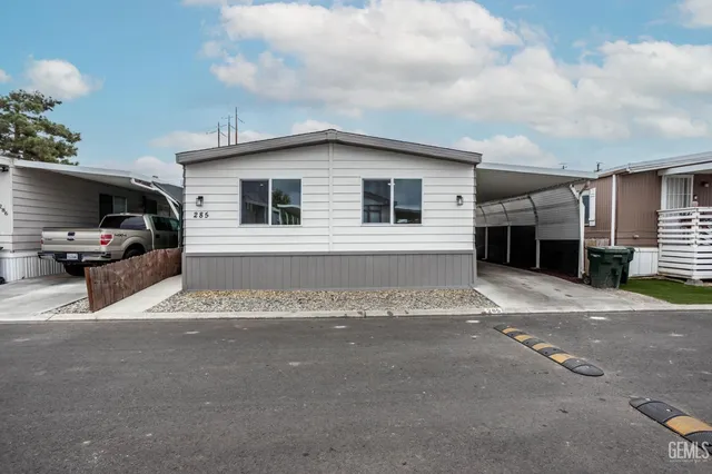 a view of a house with a patio