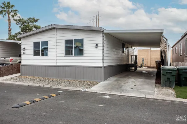 a view of a house with a patio