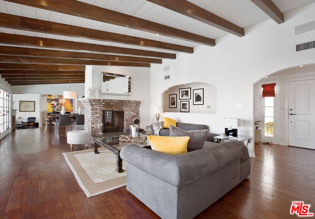 3333 Wrightwood Drive Studio City, CA 91604 - Photo 7 of 33 a living room with fireplace furniture and a fireplace