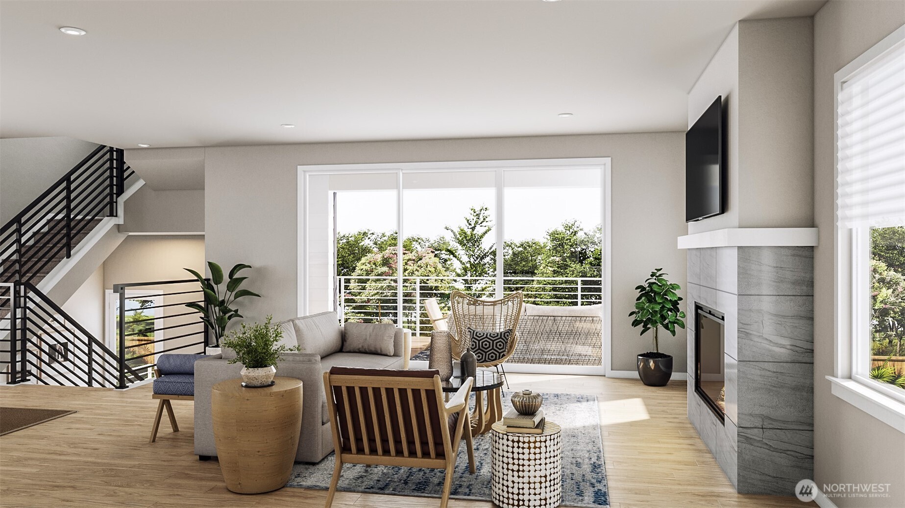 18939 99th Place Northeast, Unit 2 Bothell, WA 98011 - Photo 2 of 23 a living room with furniture and a window